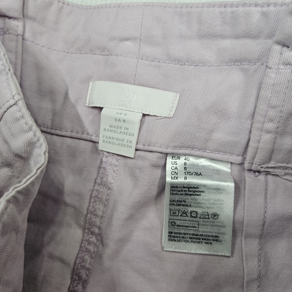 H&M Light Purple Mini Skirt with Belt - Picture 3 of 4